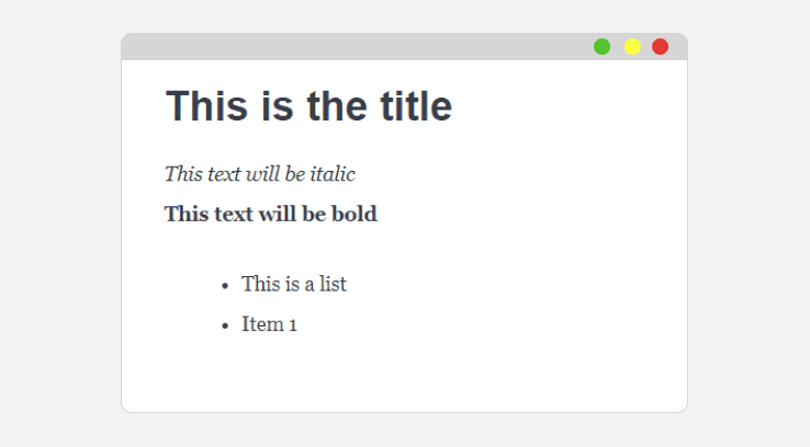 Markdown into Html